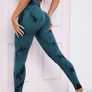 Seamless Tie Dye Sports Leggings